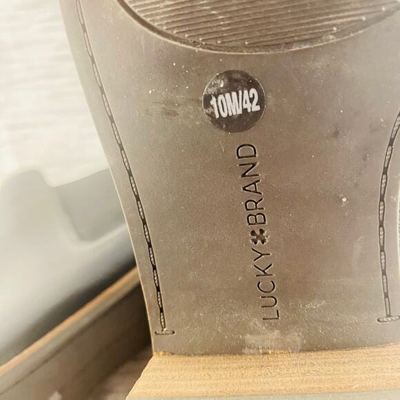 Lucky Brand Lufti‎ Black Leather Chelsea Boots Size 10 Casual Classic NWOB - Picture 8 of 8